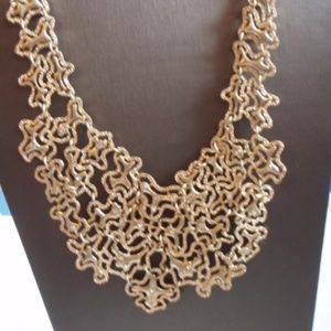 Ann Taylor Abstract Crystal Bib Necklace